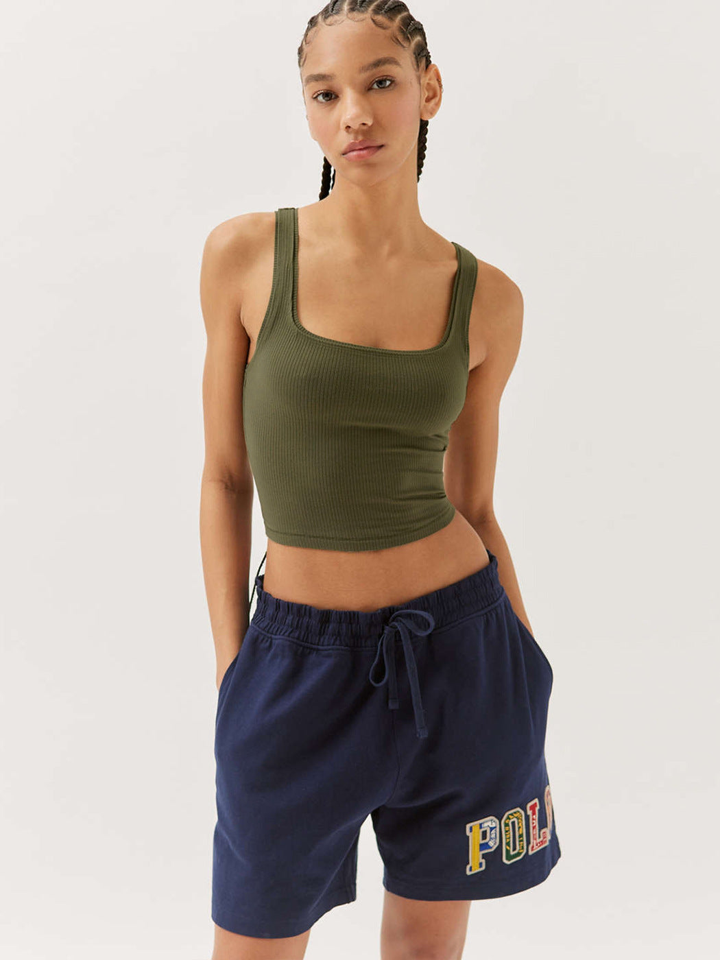 Emma | Modieuze Tanktop Dames met Vierkante Halslijn en Figuuraccentuerende Pasvorm 0