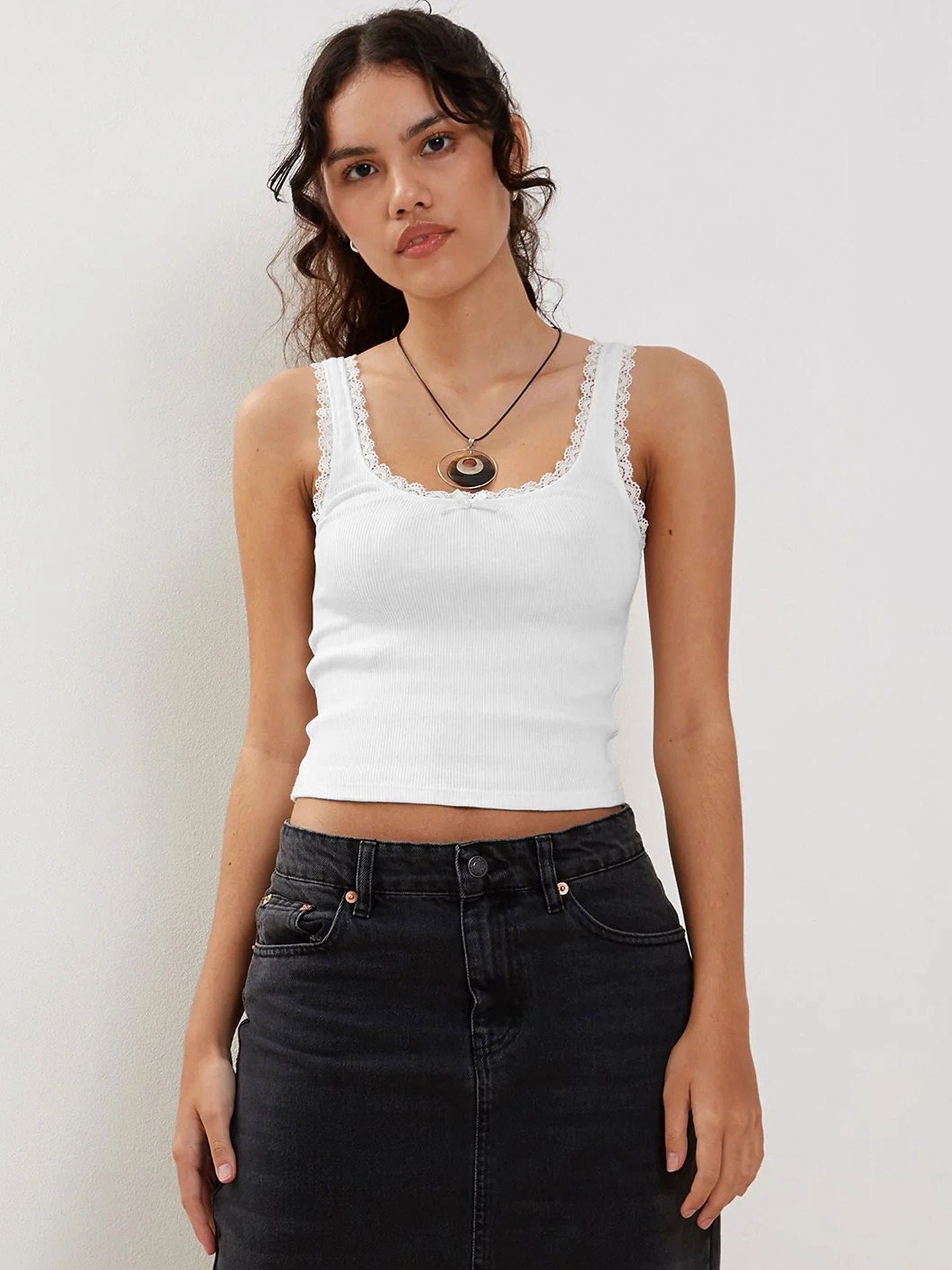 Emma | Stijlvolle Mouwloze Tanktop Dames van Zachte Ribstof 1