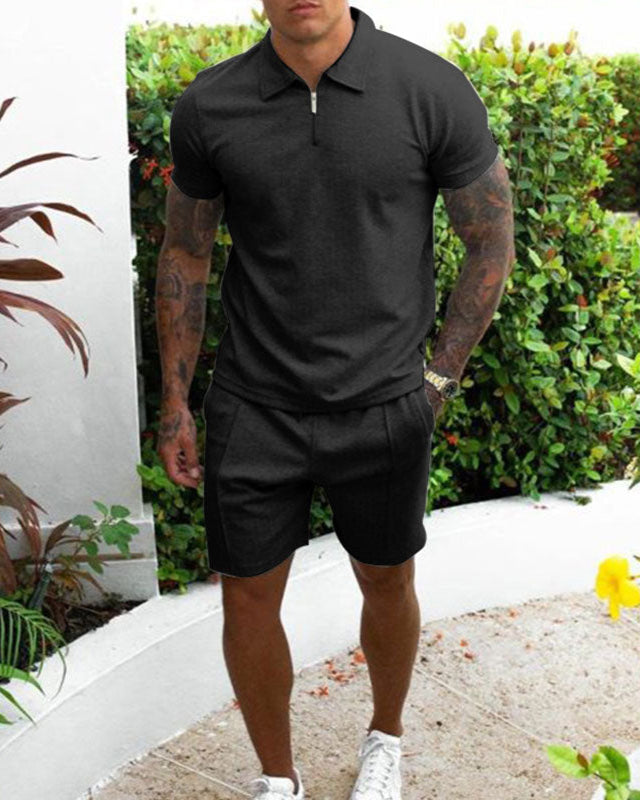 Manny | Casual Polo en Short Set voor Heren - Perfect voor Zomerse Gelegenheden