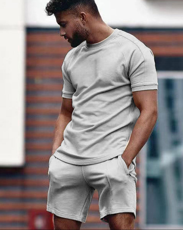 Zeke | Stijlvolle Combi Set Heren Zomeroutfit voor Comfortabele Dagen