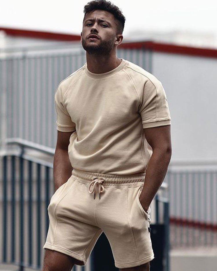 Zeke | Stijlvolle Combi Set Heren Zomeroutfit voor Comfortabele Dagen
