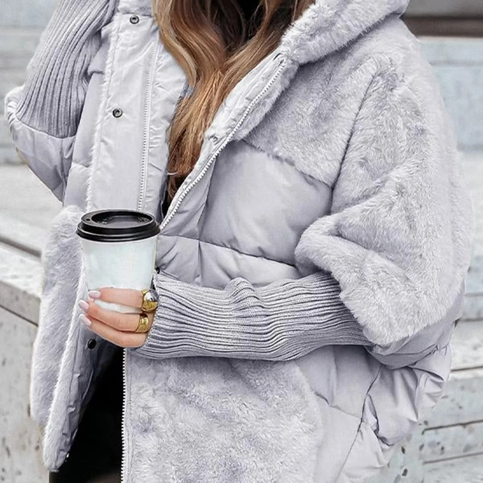 Lange Gewatteerde Winterjas Dames – Warm en Chic voor Herfst en Winter, Lange Mouwen, Casual en Formeel 2