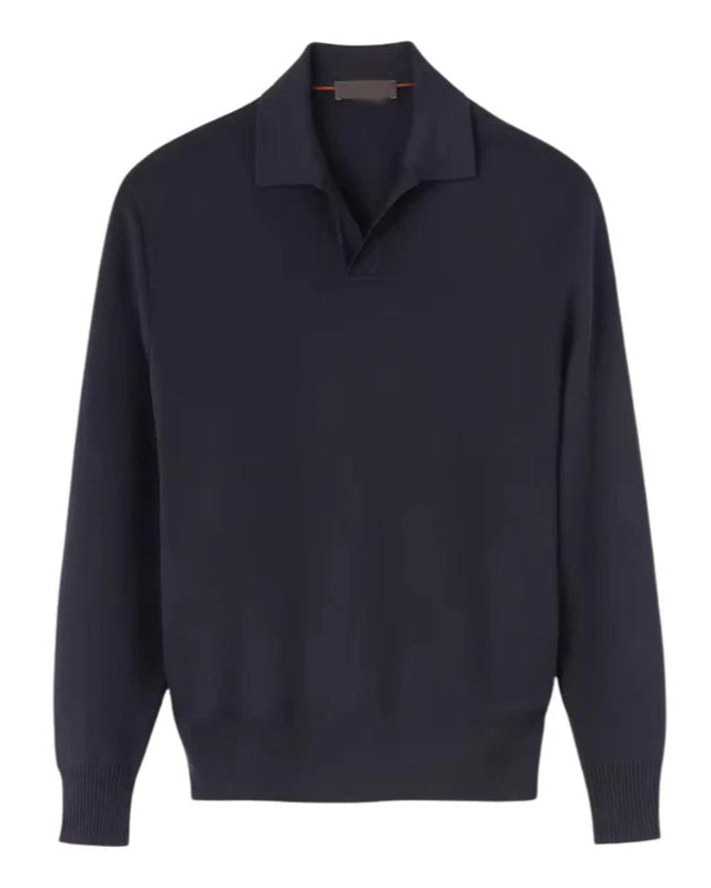 Lange Mouwen Polo Heren van Zacht Polyester-Katoen Mengsel – Casual en Comfortabel Poloshirt Heren 2
