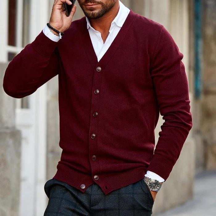 Lars | Stijlvolle Cardigan Heren voor Casual en Kantoor Gebruik 0