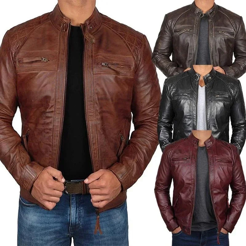 Lars | Stoere Winter Bikerjas voor Mannen met Comfort en Stijl 1