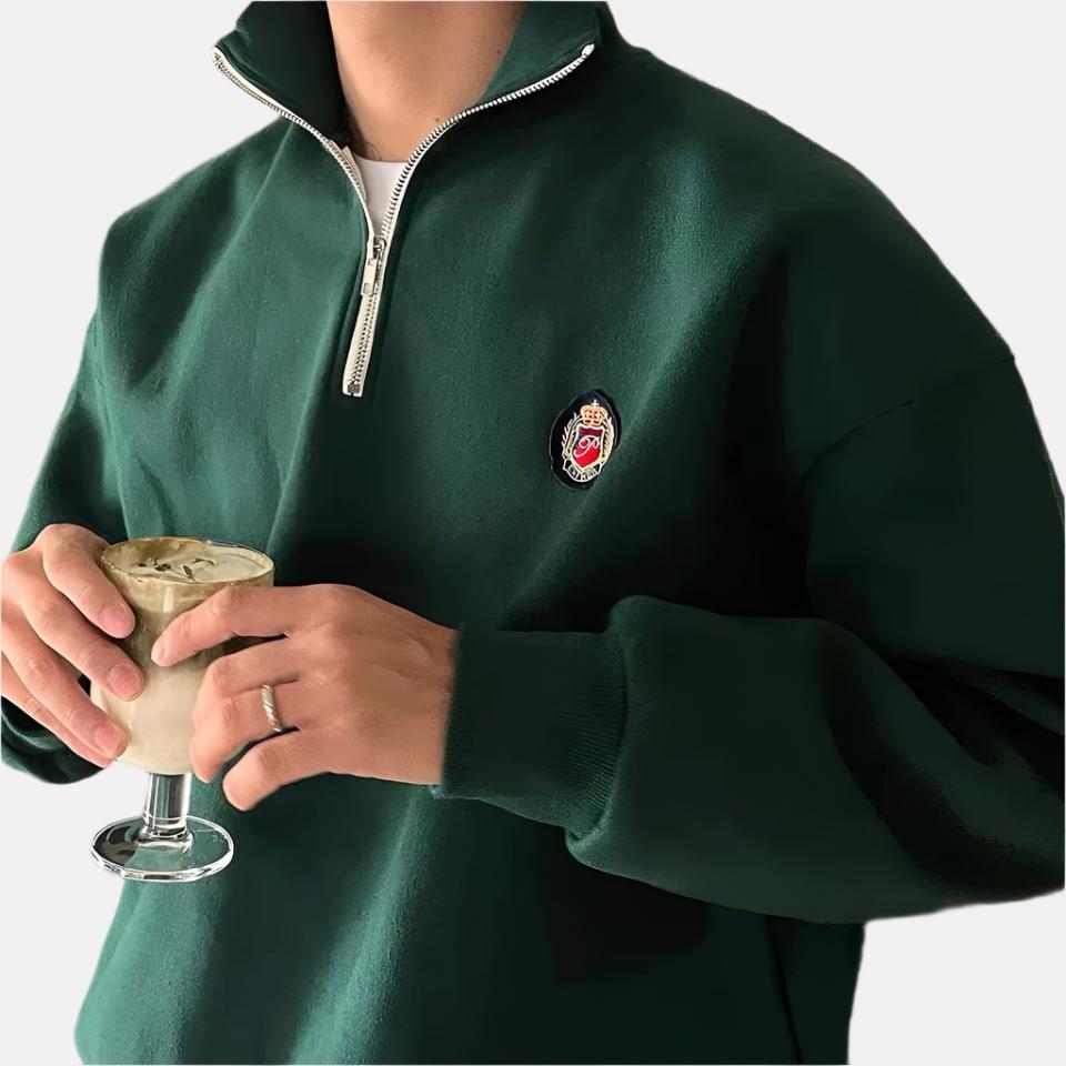 Liam | Sportieve Heren Sweater met Half-Zip en Comfortabele Pasvorm 1