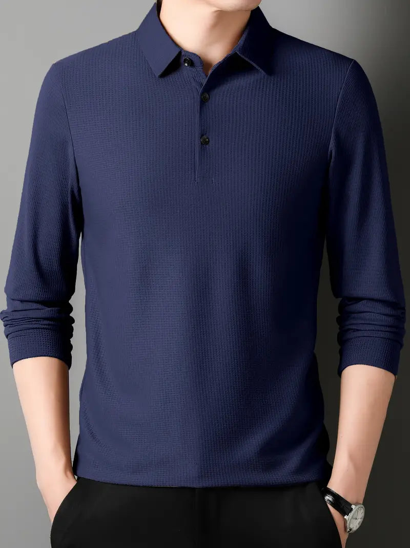 Liam | Stijlvolle Polo Jumper voor Mannen met Kraag en Knopen 2