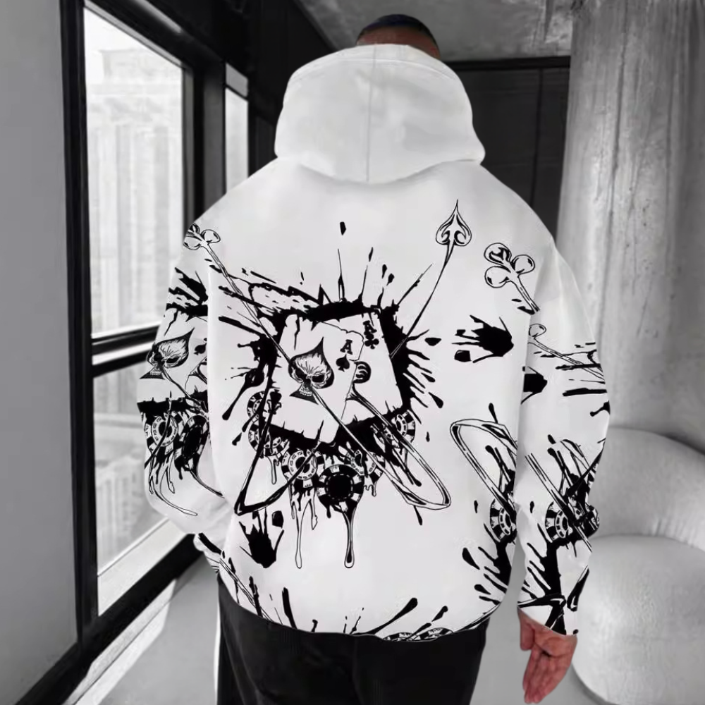 Lichtgewicht Heren Hoodie met Capuchon en Kangoeroezak - Comfortabele Ademend Katoenmix voor Lente en Herfst 1