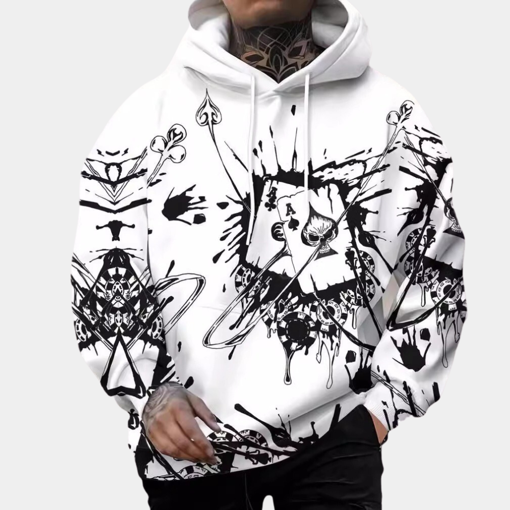 Lichtgewicht Heren Hoodie met Capuchon en Kangoeroezak - Comfortabele Ademend Katoenmix voor Lente en Herfst 4