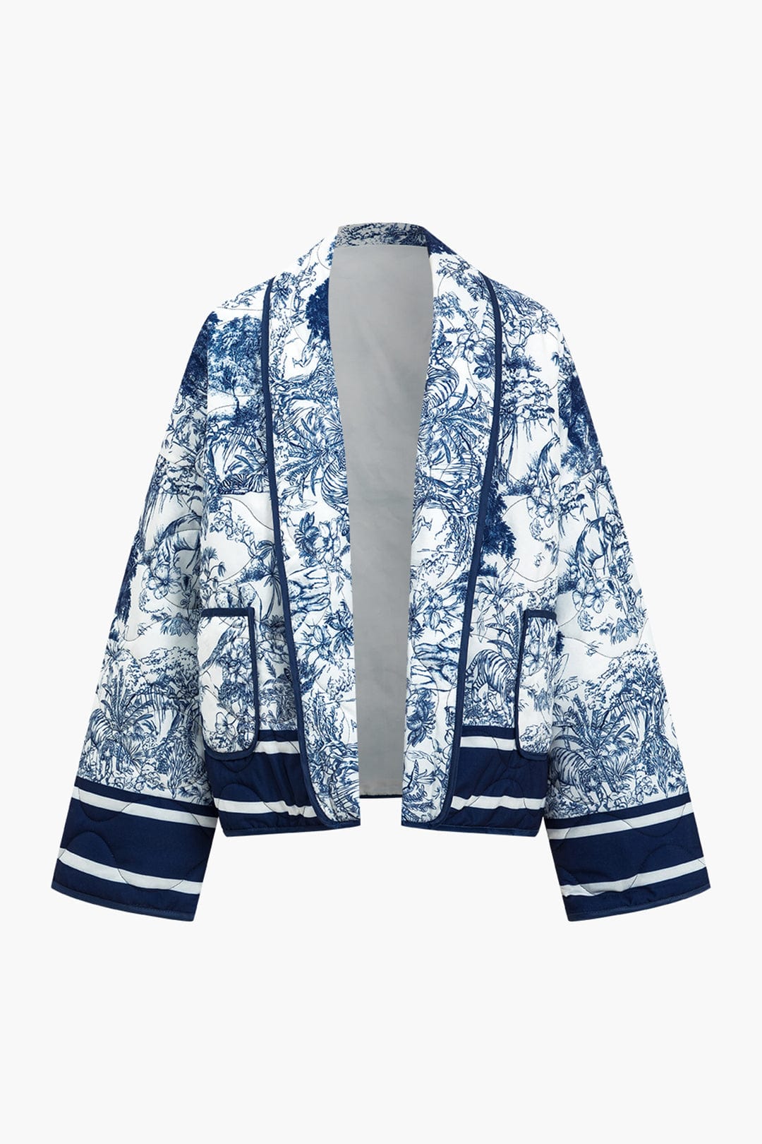 Lotte | Lange Dames Jas Winter met Elegante Bloemenprint en Comfortabele Pasvorm 1