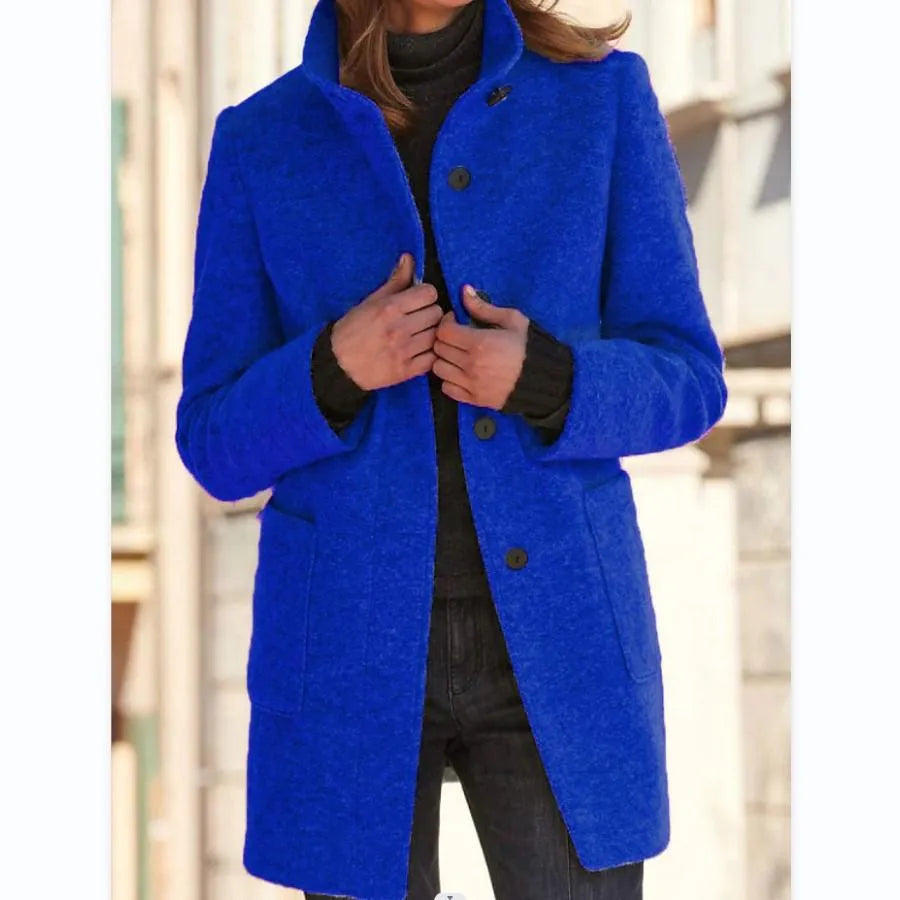 Lotte | Stijlvolle Lange Wollen Jas Dames voor Winter en Elegante Gelegenheden 4