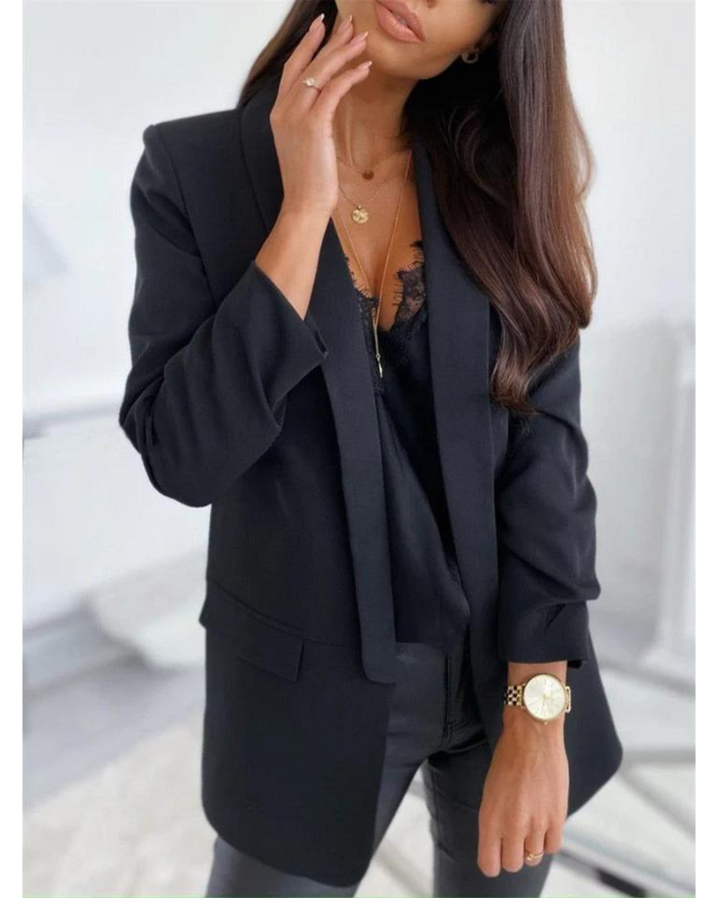 Lotte | Stijlvolle Zwarte Blazer Dames voor Elegante Outfits 0