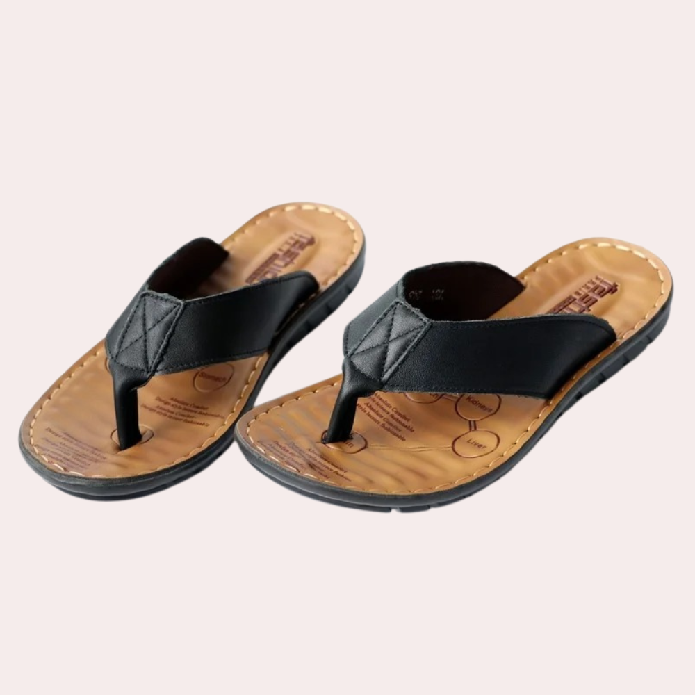 Lars | Stijlvolle Leren Slippers Heren Voor Comfortabele Zomerlook 2