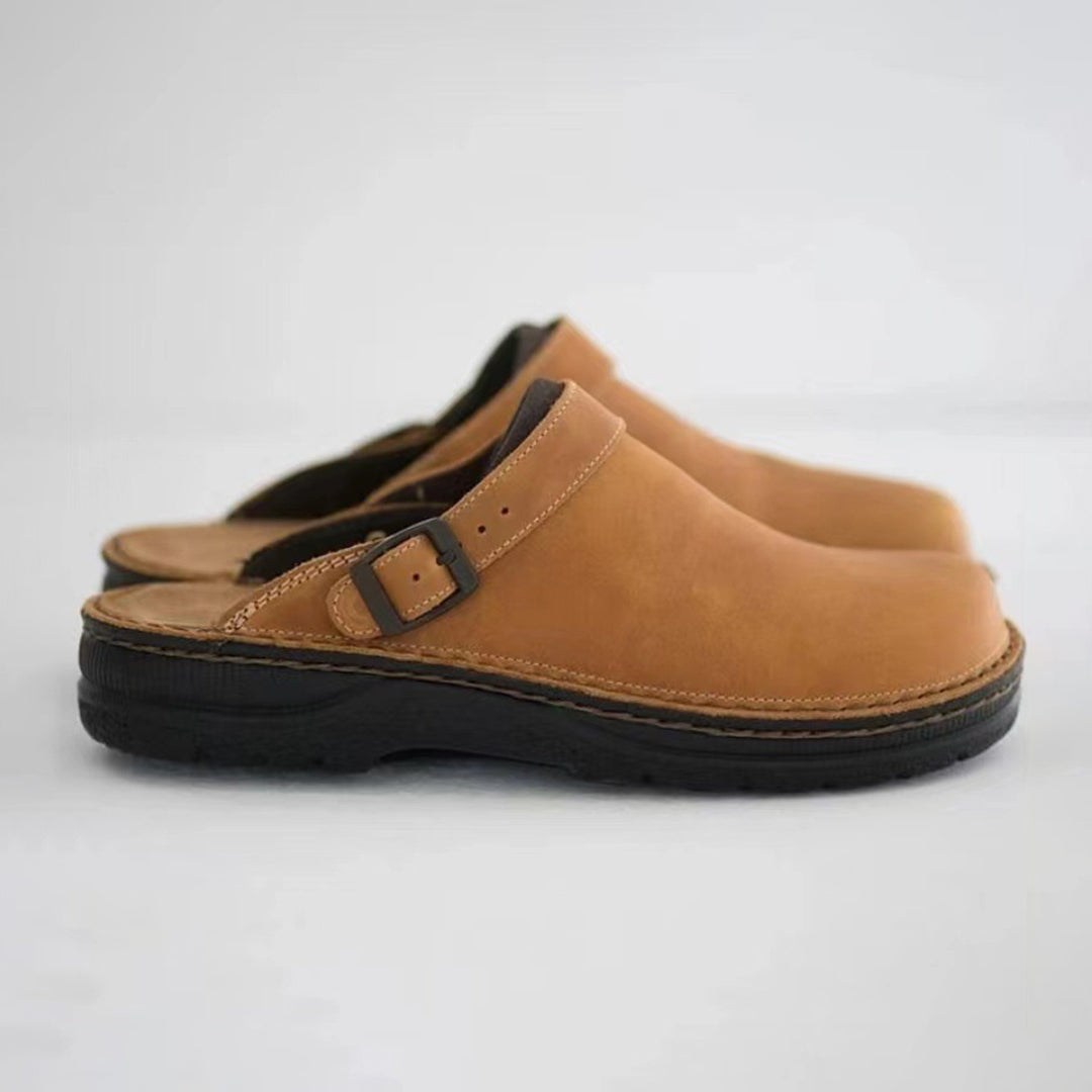 Lars | Luxe Leren Pantoffels Heren voor Comfortabele Sloffen Thuis 1