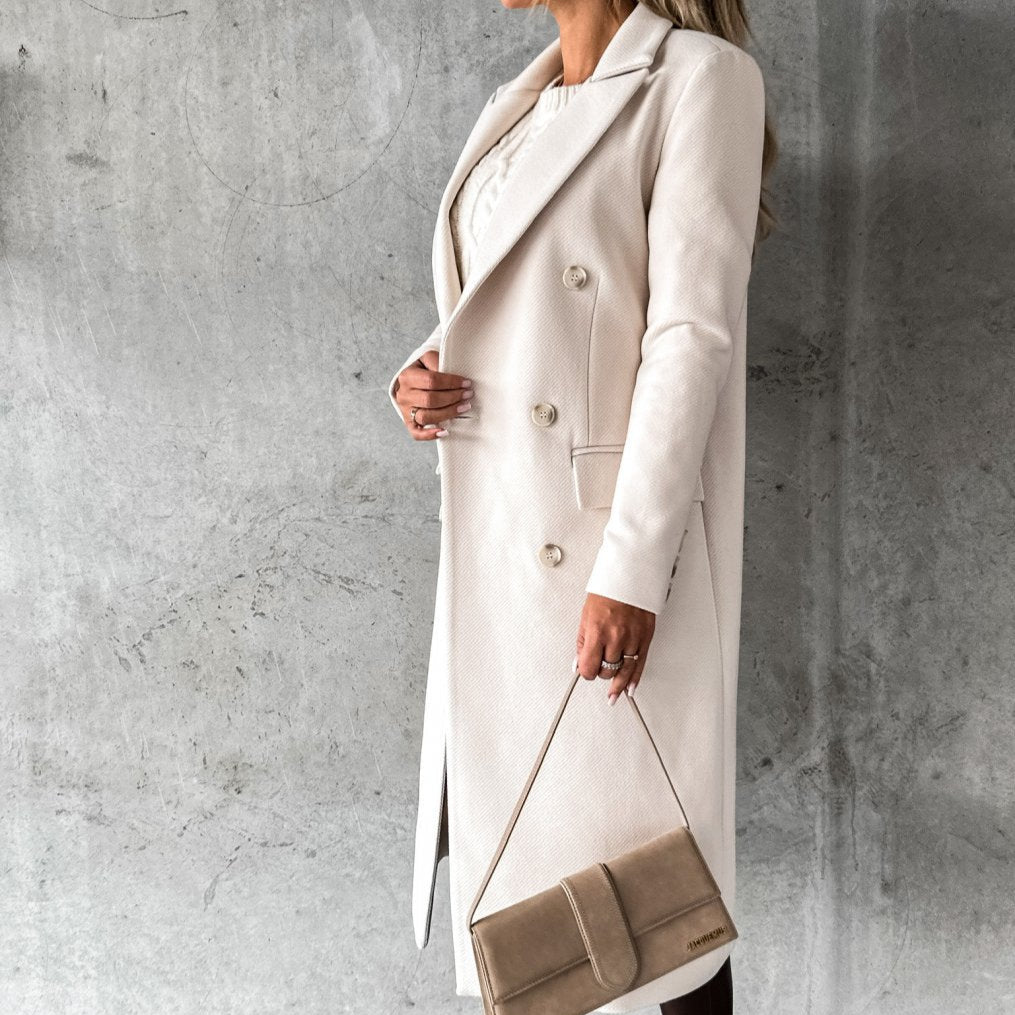 Dubbel Geknoopte Winterjas | Elegant, Warm & Perfect voor Koude Dagen