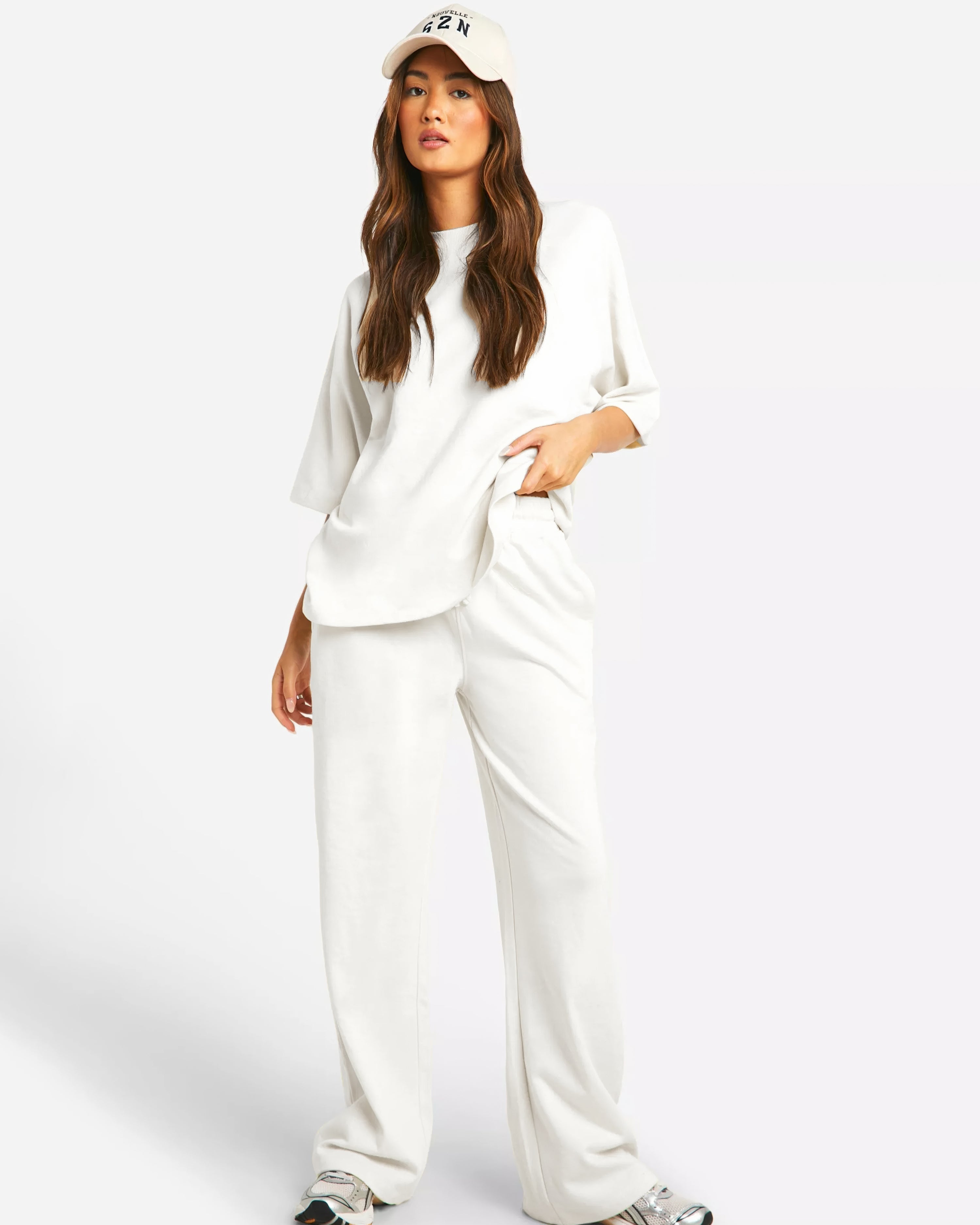 Oversized Zomer Set voor Dames – Ademend Katoen, Comfortabele Pasvorm, Geschikt voor Casual en Zomerse Gelegenheden 0