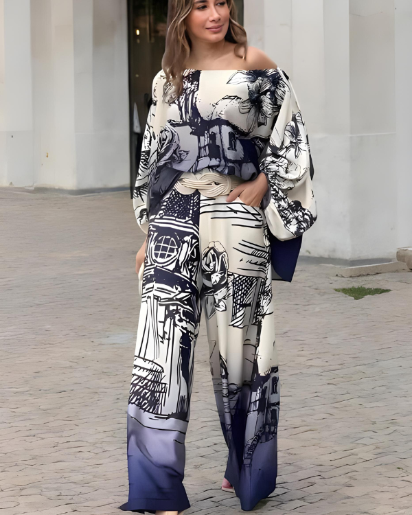 Sophie | Dames Vintage Set | Elegante Broekset | Comfortabele Pasvorm 1