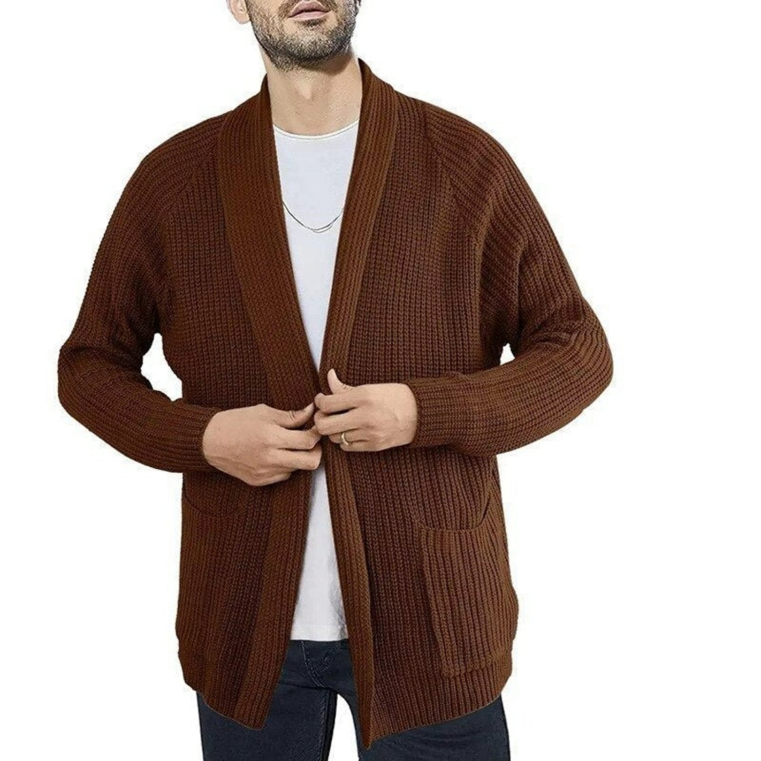 Rainer | Stijlvolle Casual Cardigan Heren met Zakken voor Comfortabele Dagen 2
