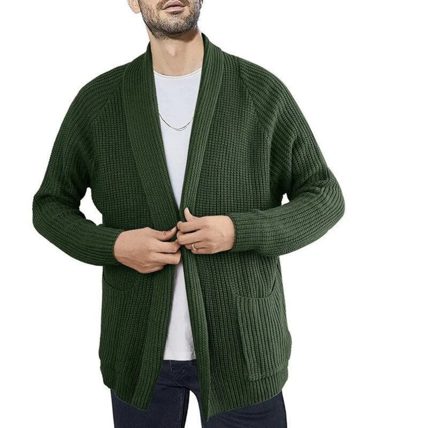 Rainer | Stijlvolle Casual Cardigan Heren met Zakken voor Comfortabele Dagen 3