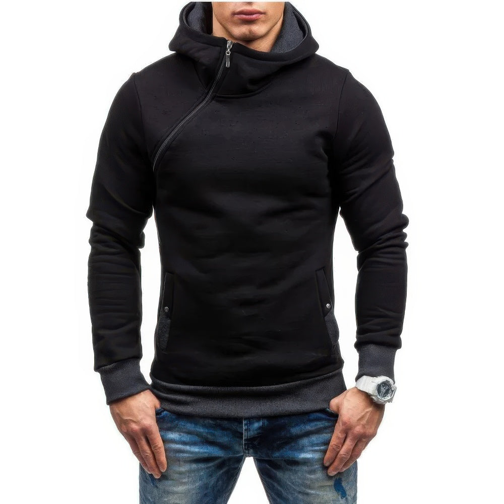 Rens | Trendy Slim-Fit Heren Hoodie met Contrasterende Details 0