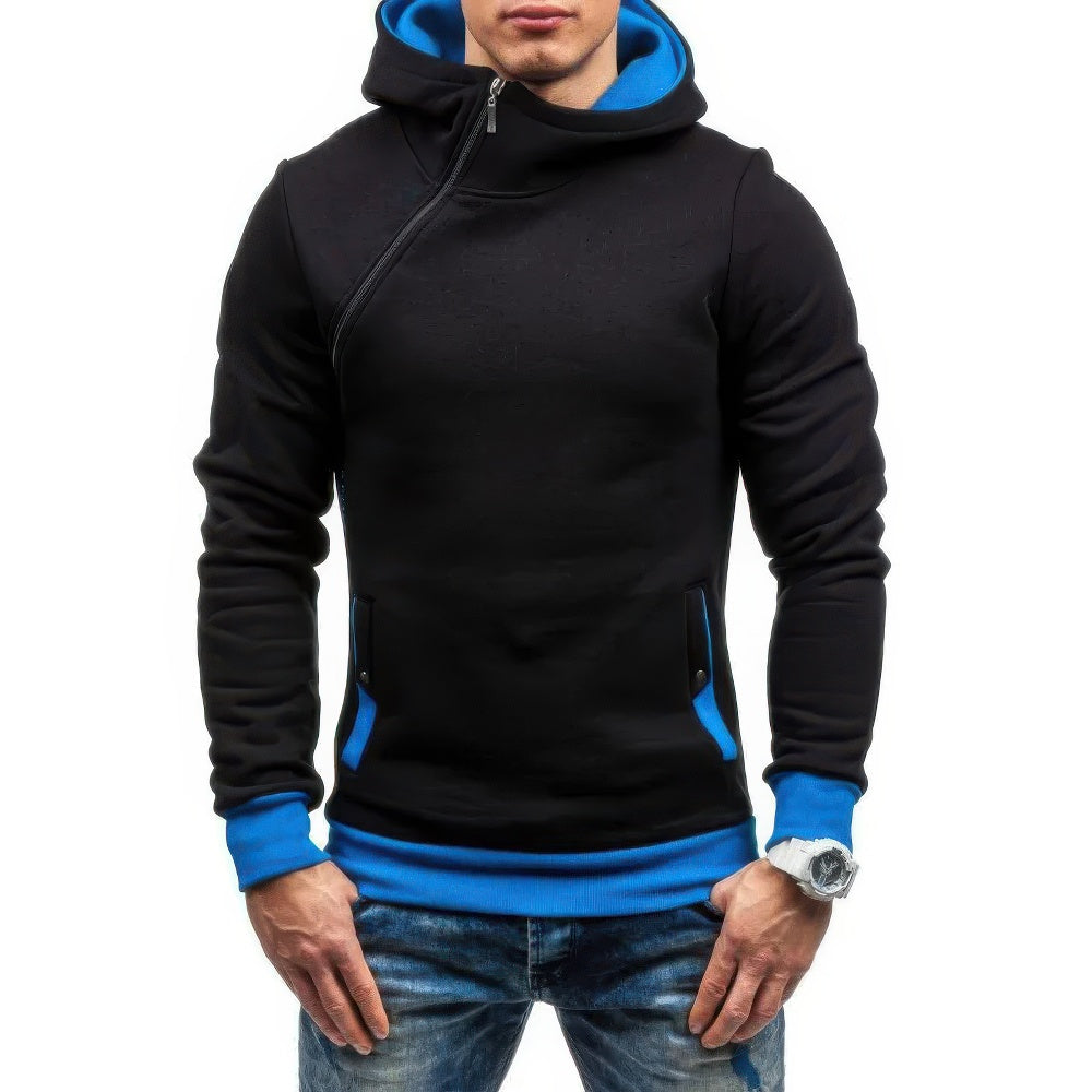 Rens | Trendy Slim-Fit Heren Hoodie met Contrasterende Details 1