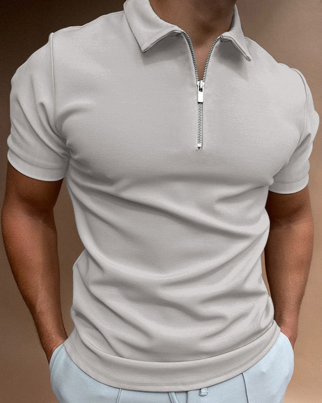 Lars | Stijlvolle Polo Shirt Heren met Rits voor Casual en Formele Gelegenheden 4