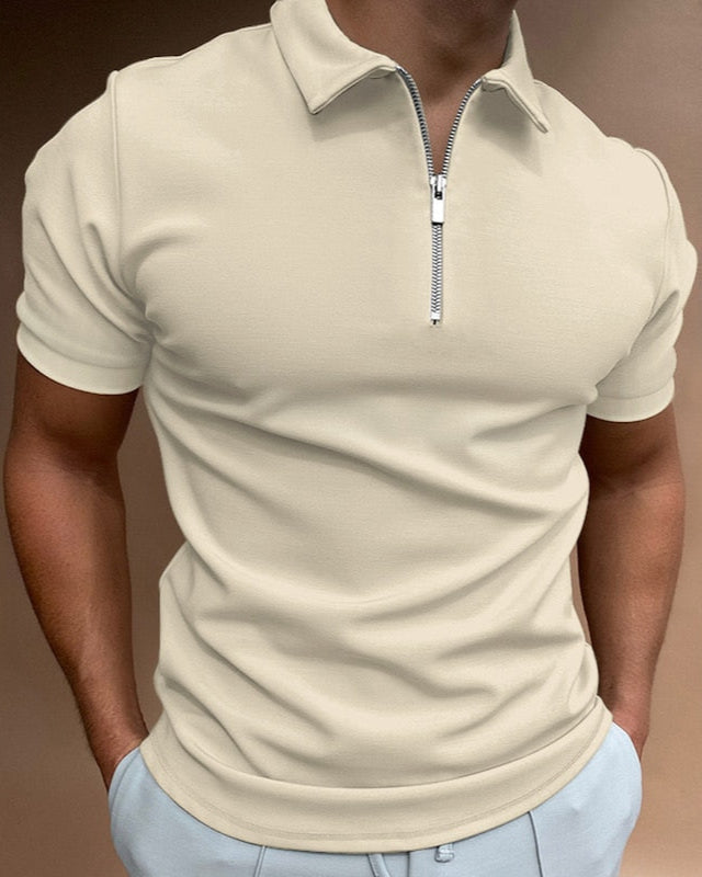 Lars | Stijlvolle Polo Shirt Heren met Rits voor Casual en Formele Gelegenheden 6