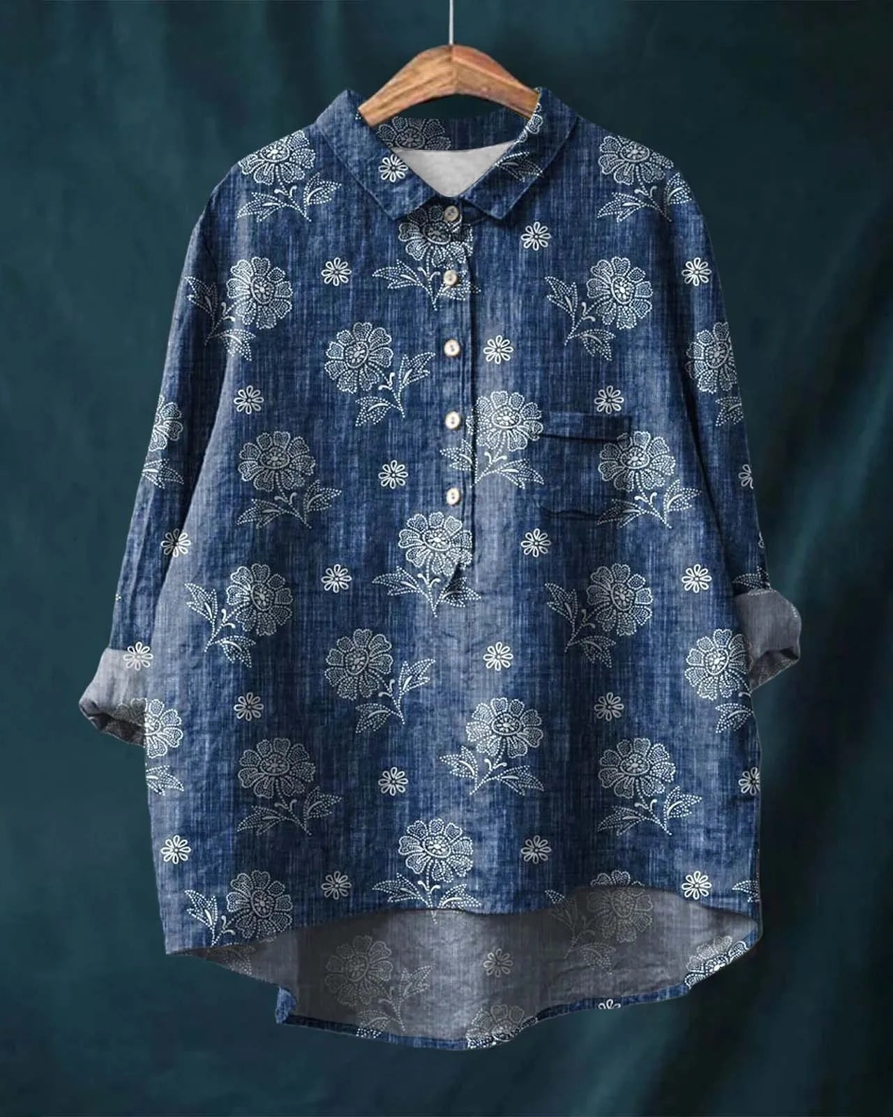 Sophie | Bloemen Shirt Dames | Losse Pasvorm | Elegante Stijl 2