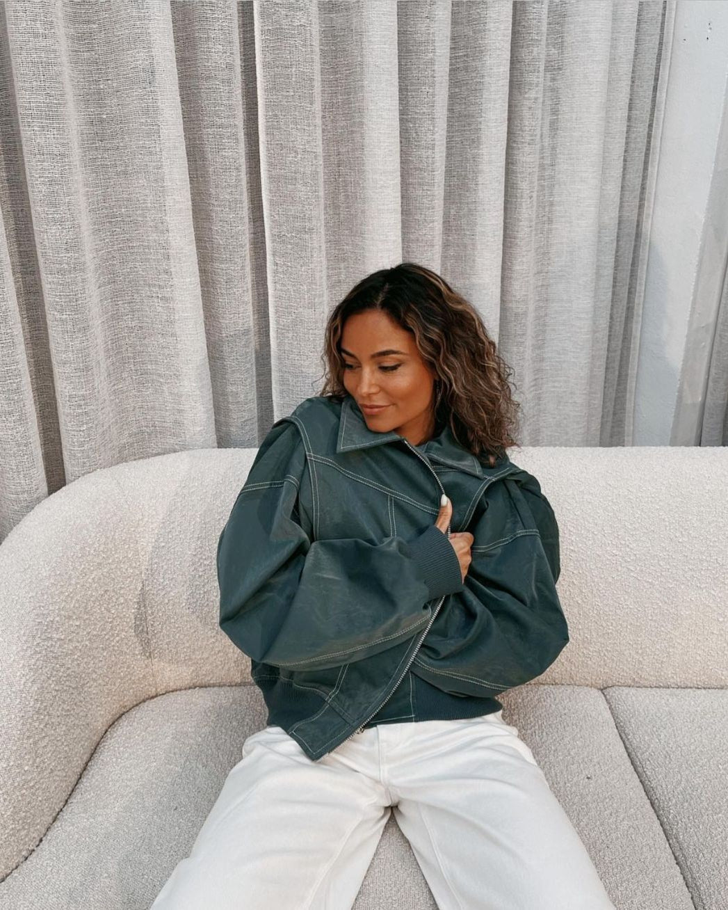 Sophie | Trendy Oversized Bomberjack Dames voor Casual Herfstlook 1