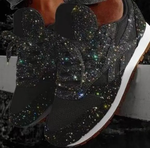 Lotte | Glanzende dames sneakers met pailletten voor comfort en stijl