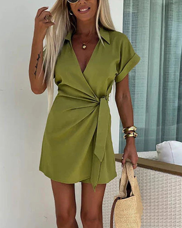 Zomerse Dames Jumpsuit met V-hals – Ademend Katoen, Comfortabele Pasvorm, Ideaal voor Warme Dagen, Verkrijgbaar in Maten S t/m XL 0