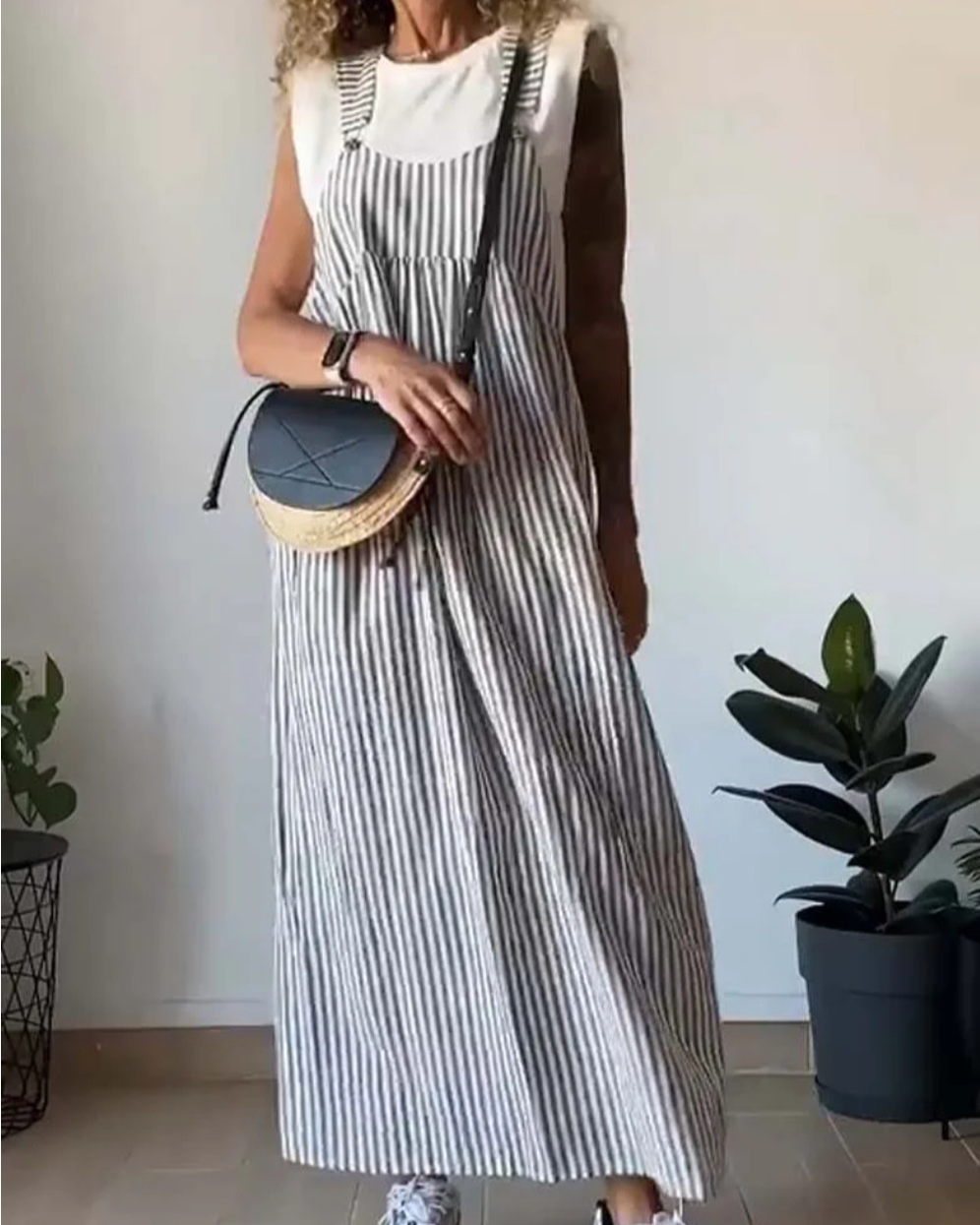 Zomerse Dames Jumpsuit van 100% Katoen – Lichtgewicht en Comfortabel voor Warme Dagen, Verkrijgbaar in Meerdere Kleuren en Maten S t/m XL 0