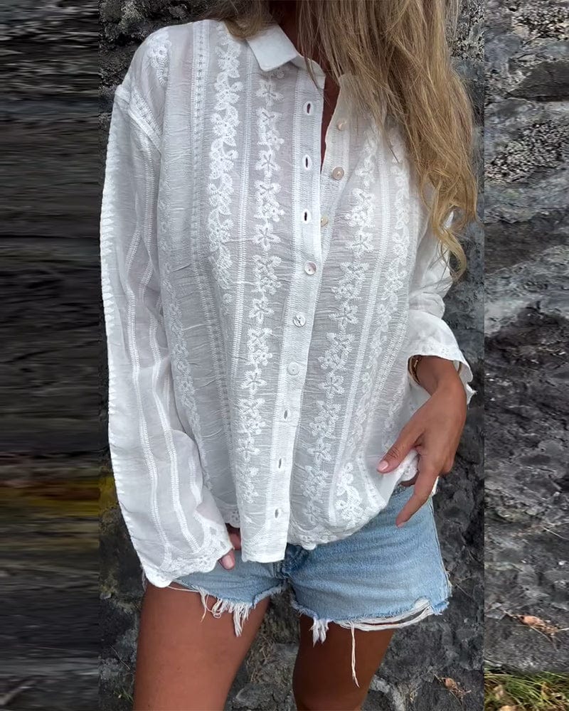Emma | Dames Blouse | Damesblouse | Vintage Geborduurd Design-2