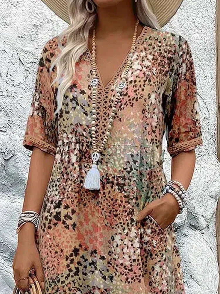 Avery | Zomerse dames bloemenjurk met vrouwelijke pasvorm en luchtige, elegante stijl