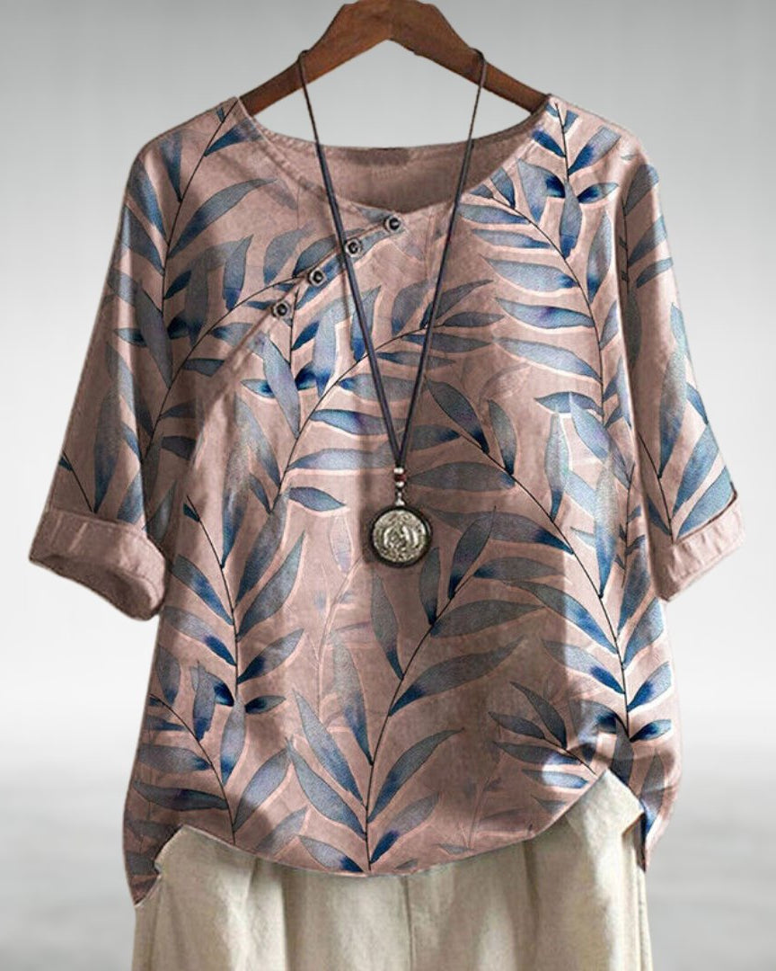 Lotte | Dames Hemd | Casual Dameshemden | Bloemenprint | Ademend Materiaal 2