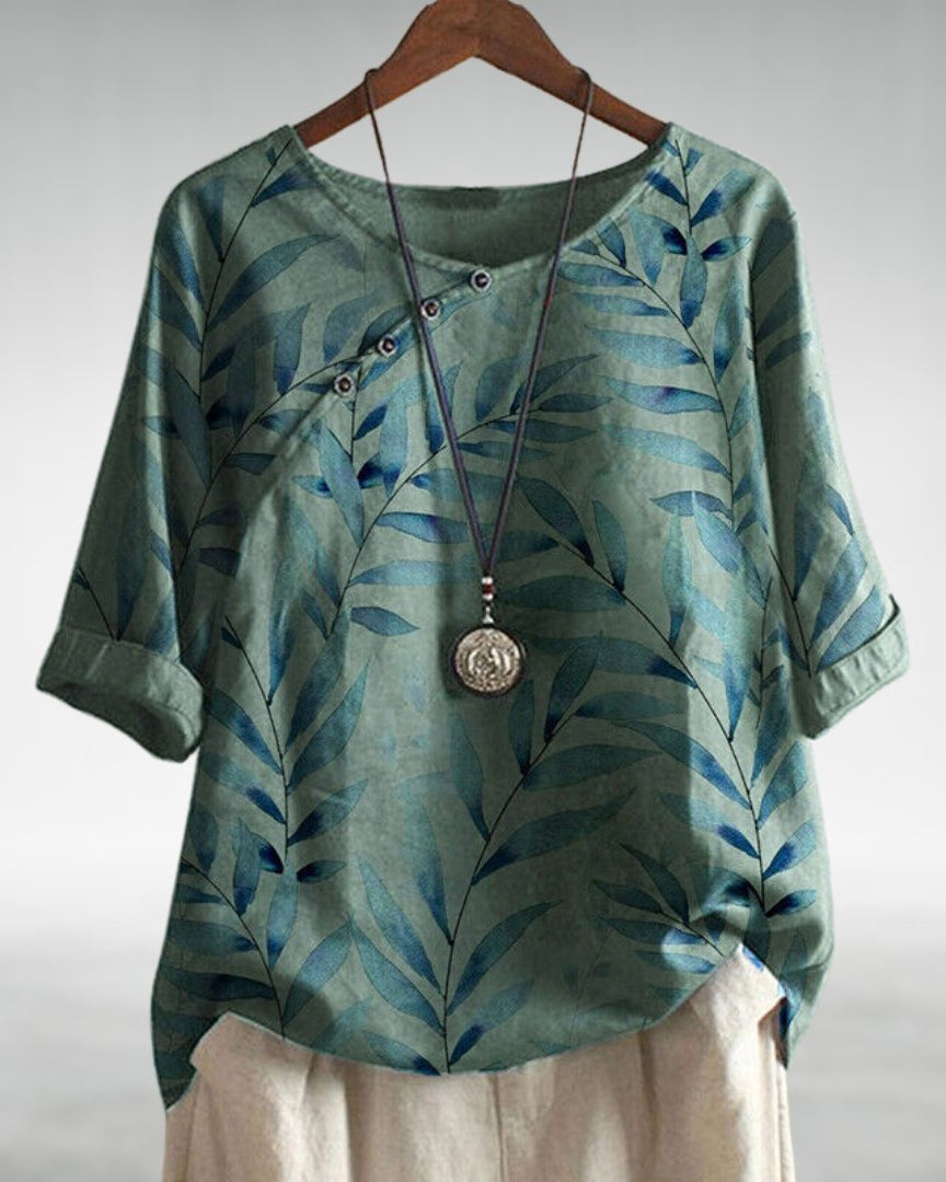 Lotte | Dames Hemd | Casual Dameshemden | Bloemenprint | Ademend Materiaal 4